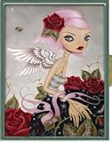 Classic Hardware Caia Koopman Red Rose Fairy Girl Cigarette, ID, Credit, Business Card Case