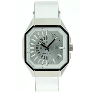 Diesel Women's Octagonal Leather Strap Quartz Watch #DZ5152