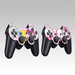 Hello Kitty Design Skin Decal Sticker for the PS2 (Playstation 2) Controller (2pcs in 1)