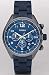 Fossil #CH2728 Men's Blue Silicone Band Flight Chronograph Watch