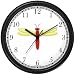 Red Body & Yellow Winged Dragonfly or Dragon Fly - JP Wall Clock by WatchBuddy Timepieces (White Frame)