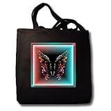 Flight of Fancy - Black Tote Bag JUMBO 20w X 15h X 5d