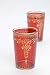 Moroccan Morjana Red Tea Glasses (Set of 6)