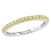 10k White Gold Yellow Sapphire Band w/ Yellow Rhodium