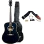 Full Size Acoustic Guitar with Free Carrying Bag and Accessories - Black
