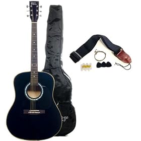 FullSizeAcousticGuitarwithFreeCarryingBagandAccessoriesBlack FullSizeAcousticGuitarwithFreeCarryingBagandAccessories-Black