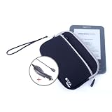 DURAGADGET Water Resistant Neoprene Soft Zip Case and Car Charger for Amazon Kindle 3 (Black)by DURAGADGET