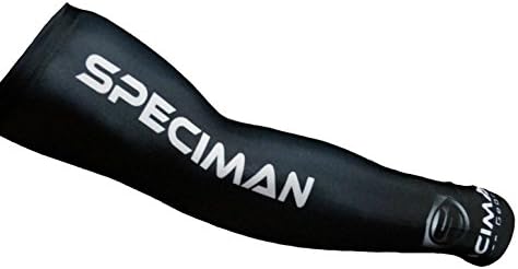 Speciman Fitness Gear-Compression Sleeve-Compression Stockings for your Arms while Basketball,Football,Cycling,Baseball,Tennis,Gym,Hiking,Running,UV Protection,Indoor or Outdoor Training, and everyday Use-All Men and Women-All Athletes-New Style (Black with White, Small)