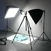 Flat Clothing Photography Kit for Clothing Product Photography comprises Two Kuhl Lite 120 Softbox Studio Perfect Daylight Lights, Large Professional Horizontal Tripod with Horizontal Arm and White Background Sheet plus One Year Technical Support