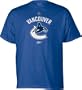 NHL Men's Vancouver Canucks Primary Logo T-Shirt (Dark Blue, Medium)