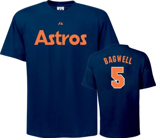 Craig Biggio T-Shirt: Houston Astros #7 Navy Cooperstown T-Shirt