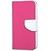 MyBat HTC 510 (Desire 510) MyJacket Wallet with Card Slot - Retail Packaging - Pink/White