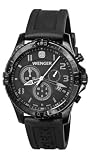 Wenger Squadron Men's Chronograph Watch 77054 With Sappire Cystal And Pvd Coated Case With Black On Black Dial