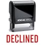 DECLINED Red Office Stock Self-Inking Rubber Stamp