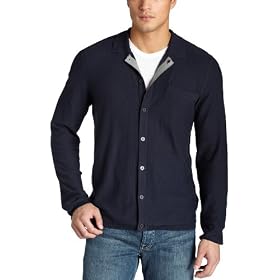 Buy 7 For All Mankind Mens Cotton Cashmere Polo Cardigan by 7 For All Mankind
