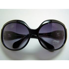 Authentic Fendi FS408 001 Black Gray Gradient Lens Sunglasses