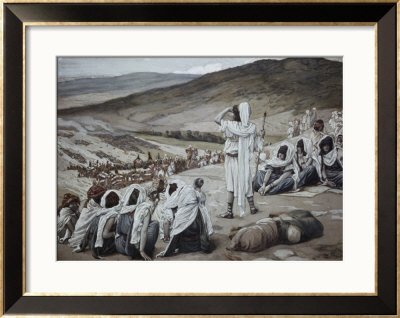 Cover image : Jacob Sees Esau Coming to Meet Him Framed Art Poster Print by James Tissot, 33x27