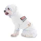 WARNING UNLESS NAKED DON’T LEAN ON THIS GO-KART Hooded (Hoody) T-Shirt with pocket for your Dog or Cat MEDIUM White Reviews Picture