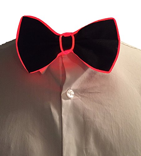 GlowTies LED Bow Tie Costume Accessory for Christmas Rave Party Light Up BowTie