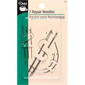 Repair Hand Needles -Assorted 7/Pkg