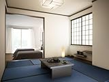 【表替え・工事費用込】畳・縁付き 6畳/藍色（インディゴ） ダイケン健やかおもて（清流17/目積織り）