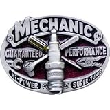 Men's MECHANIC Punk Rock Metal Belt Buckle