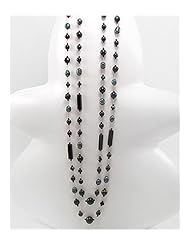Japanese silk cord Onyx Necklace