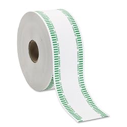 MMF Industries 2160651C02 Automatic Coin Rolls, Holds 50 Dimes, White/Green, Approx. 1900/roll