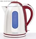 Morphy Richards  43325 EE Wasserkocher / 2200 Watt / 1,7 L / Antikalk-Filter burgundy red