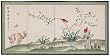 Authentic Japanese Chinese Asian Accents, D&eacute;cor, & Gifts - 6ft. Red Birds Courting Chinese Brush Art Wall Screen Painting