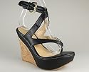 Platform Thong Wedge 9 BLACK