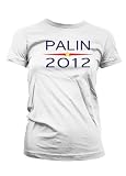 Palin 2012 Juniors T-shirt, Sarah Palin 2012 Womens Juniors T-shirt, Republican, Tea Party Girls Juniors T-shirt