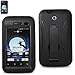 Silicone Case Protector Cover Hybrid Case ZTE Score (X500) Black SLCPC06-ZTEX500BK