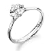 0.73ct Diamond Solitaire Engagement ring in 18ct White Gold