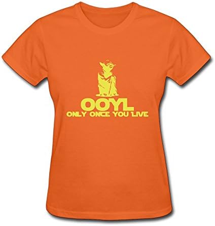 WSB Women's Tshirts Geek KCCO STARWARS Yoda OOYL Funny Customlized T Shirt Orange Size XXL