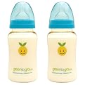 Green To Grow 2 Baby Bottle 10oz wide neck