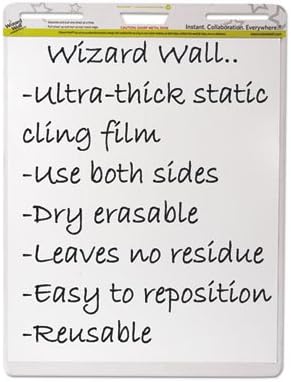 Dry Erase Static-Cling Film Easel Pads, 24 x 29, White, 15 Sheets/Pad, 6 Pads/PK, Sold as 6 Each