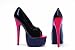 Women's 6.5 Inch Stiletto Heel Open Toe Pump (Black/Red;6)