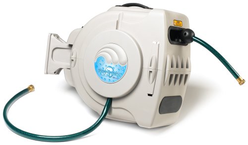 Hose-A-Matic Automatic Rewind Garden Hose Reel With 60-Foot Hose 77001