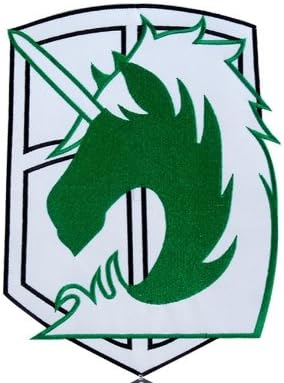 Sky Buddy Anime Attack on Titan Military Corps Badge Thermal Transfer Printing Sz. 24 x 19.5 cm