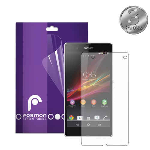 Fosmon Anti-Glare (Matte) Screen Protector Shield for Sony Xperia Z / C6606PL Smartphone - 3 Pack