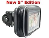 GN032+WPCS-5: Motorcycle / Handlebar Mount & Case for Garmin, TomTom, Magellan GPS with 5 screen