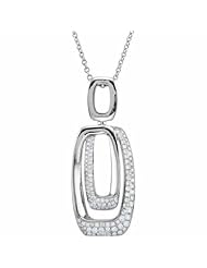 14K White Gold Diamond Necklace - 0.65 Ct. -- LIFETIME WARRANTY
