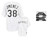 Ubaldo Jimenez Autographed Jersey - Colorado Rockies, White, 1st No Hitter 4-17-10 Inscription - Autographed MLB Jerseys