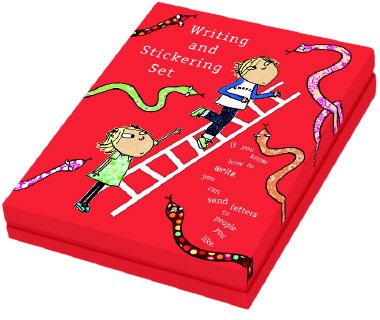 Roger la Borde Charlie and Lola snakes & ladders writing set