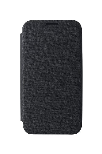 Anymode Faux Leather Frame Diary Folio Cover Case for Samsung Galaxy Note 2 (Black)