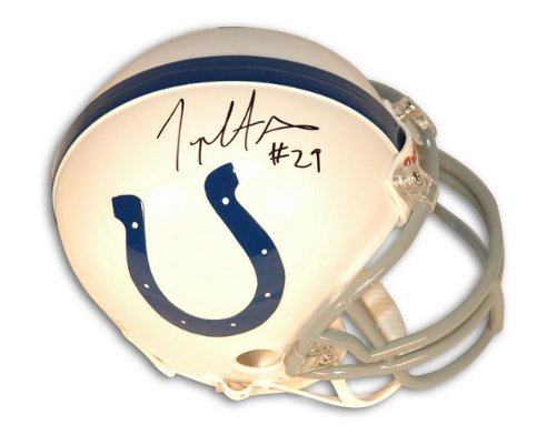 Autographed Joseph Addai Indianapolis Colts Mini Helmet