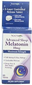 Natrol Advanced Sleep Melatonin Tablets, 10 mg, 60-Count