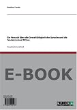 Ein Versuch �ber die Gewaltt�tigkeit der Sprache und die Tendenz eines Witzes - Matthias Franke