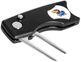 Kansas Jayhawks Spring Action Divot Tool W/ Ball Marker - NCAA College Athletics